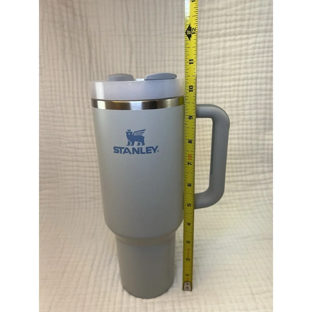 Stanley Quencher H2.0 FlowState 40oz Tumbler Handle No Straw Light Gray Cream - Picture 13 of 13